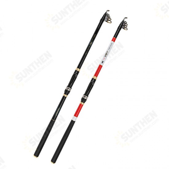 1 Pcs 2.1/2.4/2.7/3m Telescopic Fishing Rod Carbon Fiber Fishing Pole Outdoor Fishing Tool