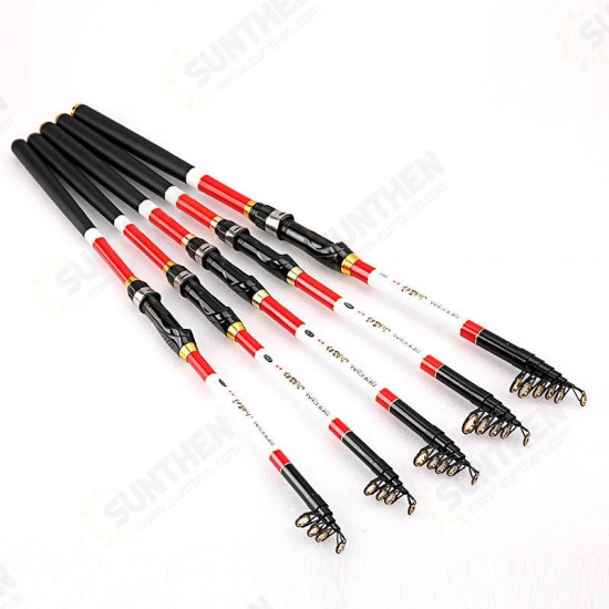 1 Pcs 2.1/2.4/2.7/3m Telescopic Fishing Rod Carbon Fiber Fishing Pole Outdoor Fishing Tool