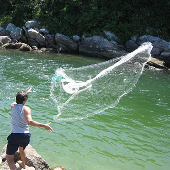 10 Feet Cast Net Saltwater Clear Bait Cast Fishing Net