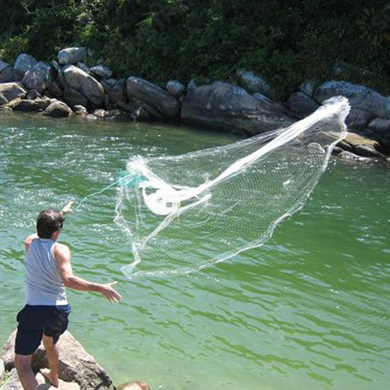 10 Feet Cast Net Saltwater Clear Bait Cast Fishing Net