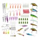 100 Pcs Fishing Lures Sea Fishing Baits Perch Salmon Pike Trout Spinners Tackle Hook Fishing Lure Set