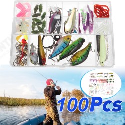 100pcs Simulation Bait Set Freshwater Fishing And Sea Fishing Universal Fishing Lures Set 100pcs Simulation Bait Set Freshwater Fishing And Sea Fishing Universal Fishing Lures Set