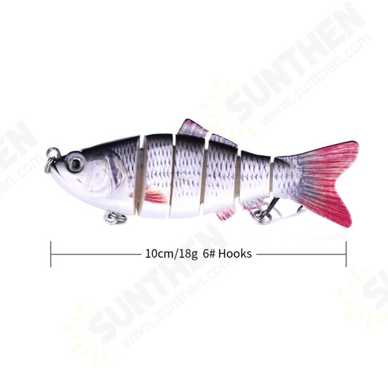 10CM 18g Simulation Bait Freshwater Fishing And Sea Fishing Universal Multi-section lures Rattle Bead Lures Fishing Lure