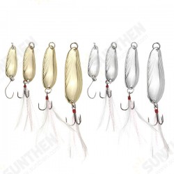 10pcs Fishing Paillette Lure Bait Sequins Fishing Lure Treble Feather Hook 10pcs Fishing Paillette Lure Bait Sequins Fishing Lure Treble Feather Hook