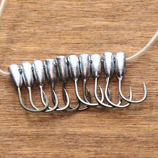 10pcs/set #3-#5 Jig Head Hooks Fishing Lead Head Hooks Fishing Tackle