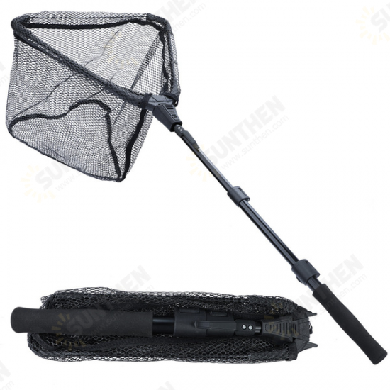 110/160CM Retractable Fishing Net Telescoping Foldable Landing Net Pole Folding Landing Net For Fly Fishing