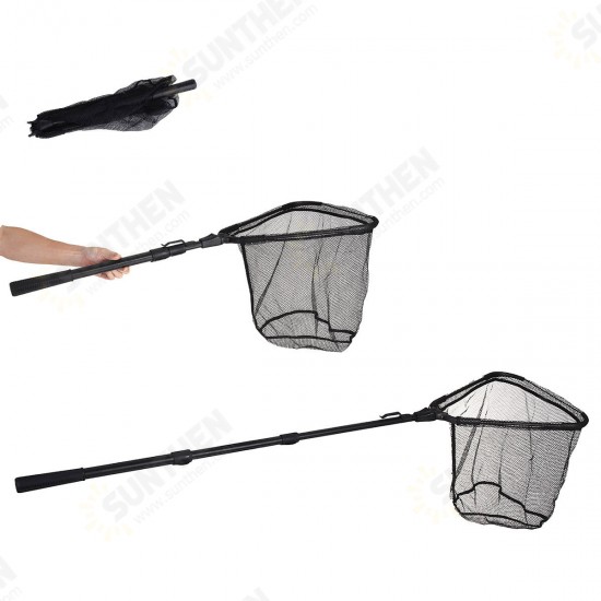 110/160CM Retractable Fishing Net Telescoping Foldable Landing Net Pole Folding Landing Net For Fly Fishing