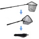 110/160CM Retractable Fishing Net Telescoping Foldable Landing Net Pole Folding Landing Net For Fly Fishing