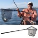 110/160CM Retractable Fishing Net Telescoping Foldable Landing Net Pole Folding Landing Net For Fly Fishing