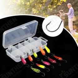 11Pcs Steel Hook Universal Lures Anti-corrosion Anti-abrasion Flattened Double Loop Single Barbed Hook Fishing Lures 11Pcs Steel Hook Universal Lures Anti-corrosion Anti-abrasion Flattened Double Loop Single Barbed Hook Fishing Lures