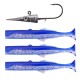 11cm 40g Fishing Lure Lead Jig Head Soft Lure T-Tail Swimbait Artificial Bait with 2 Pcs T-Tail 11cm 40g Fishing Lure Lead Jig Head Soft Lure T-Tail Swimbait Artificial Bait with 2 Pcs T-Tail