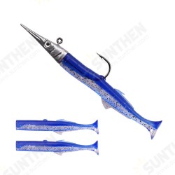 11cm 40g Fishing Lure Lead Jig Head Soft Lure T-Tail Swimbait Artificial Bait with 2 Pcs T-Tail 11cm 40g Fishing Lure Lead Jig Head Soft Lure T-Tail Swimbait Artificial Bait with 2 Pcs T-Tail