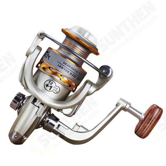 12+1 5.5:1 Spinning Wheel Full Metal High Speed Long-distance Fishings Sea Pole Wheels Fishing Reel