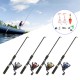 1.2m Fiberglass Telescopic Fishing Rod Set Lightweight Portable Anti-corrosion Anti-scratch Strong Hardness Fishing Rods Fishing Reel