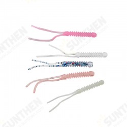 12pcs 55mm TPR Fishing Lure 5 Colors Simulation Fishing Bait