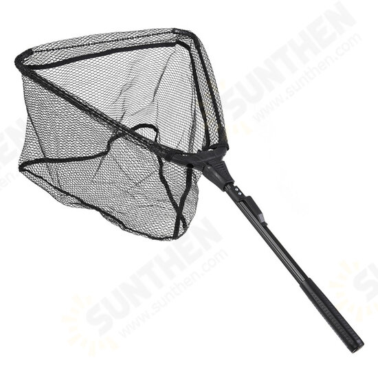 12inch/16inch Aluminum Alloy Triangle Fishing Net Retractable Fishing Net Telescoping Foldable Landing Net Pole Folding Landing Net Tackle