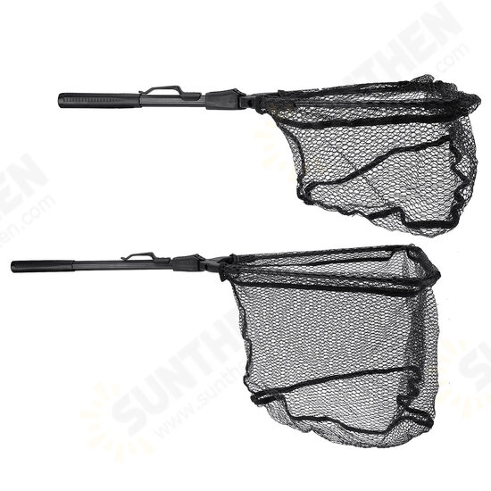 12inch/16inch Aluminum Alloy Triangle Fishing Net Retractable Fishing Net Telescoping Foldable Landing Net Pole Folding Landing Net Tackle