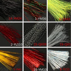 150PCS 18Colors Lure Tying Making With Crystal Flash Fly Tying Material 150PCS 18Colors Lure Tying Making With Crystal Flash Fly Tying Material