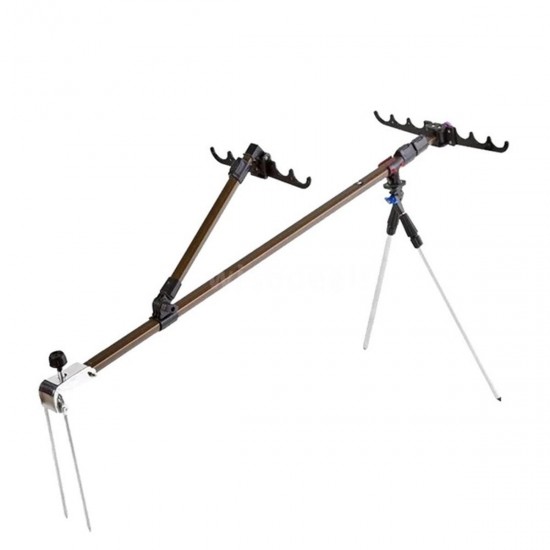 1.5/1.7m Alloy Fishing Rod Holder Adjustable Fish Pole Stand Bracket With Support Tripod