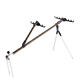 1.5/1.7m Alloy Fishing Rod Holder Adjustable Fish Pole Stand Bracket With Support Tripod