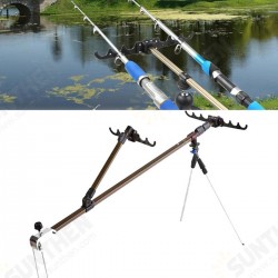 1.5/1.7m Alloy Fishing Rod Holder Adjustable Fish Pole Stand Bracket With Support Tripod 1.5/1.7m Alloy Fishing Rod Holder Adjustable Fish Pole Stand Bracket With Support Tripod
