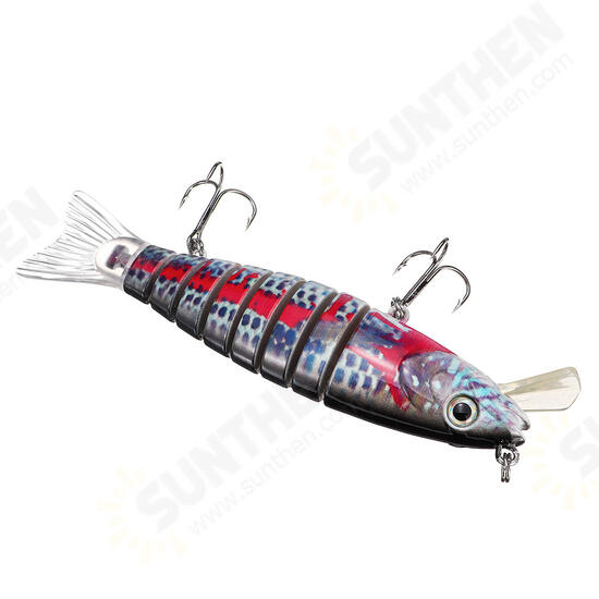 15.5cm Fishing Lure 8-Segement Pike Lure With Mouth Swim bait Fishing Bait