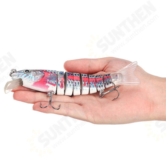 15.5cm Fishing Lure 8-Segement Pike Lure With Mouth Swim bait Fishing Bait