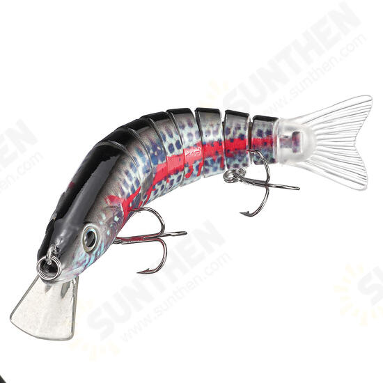 15.5cm Fishing Lure 8-Segement Pike Lure With Mouth Swim bait Fishing Bait