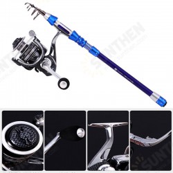 1.5m/1.8m/2.1m/2.4m High Carbon Telescopic Fishing Rod Set Portable Fishing Pole Set 1.5m/1.8m/2.1m/2.4m High Carbon Telescopic Fishing Rod Set Portable Fishing Pole Set