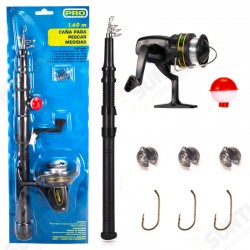1.6/1.8/2.1m Telescopic Fishing Rod Set Combo 3.3:1 Spinning Reel with Screw Float Fishing Hooks Fishing Tool Set 1.6/1.8/2.1m Telescopic Fishing Rod Set Combo 3.3:1 Spinning Reel with Screw Float Fishing Hooks Fishing Tool Set