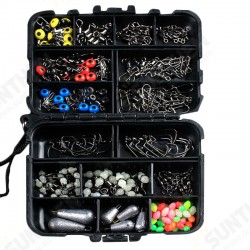 177pcs Fishing Accessories Kits Hooks Swivels Sinker Stoppers Sequins With Fishing Box 177pcs Fishing Accessories Kits Hooks Swivels Sinker Stoppers Sequins With Fishing Box