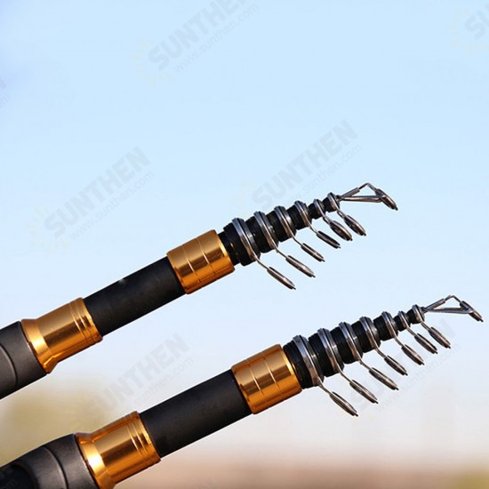 1.8-3.6m Fishing Rod Telescopic 42cm Portable Fishing Pole Fishing Tackle