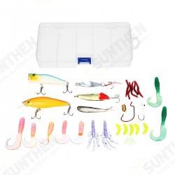 18/20/22/28/29/33 Pcs Fishing Lure Set Fish Bait And Fish Hook Set Multifunctional Fishing Accessories With Box 18/20/22/28/29/33 Pcs Fishing Lure Set Fish Bait And Fish Hook Set Multifunctional Fishing Accessories With Box