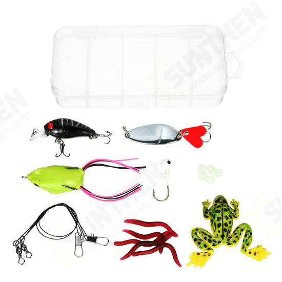 18/20/22/28/29/33 Pcs Fishing Lure Set Fish Bait And Fish Hook Set Multifunctional Fishing Accessories With Box