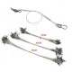 18/23/28CM Waterproof Anti Bite Steel Wire Leader Fishing Line With Pin Ring 1 Set 18/23/28CM Waterproof Anti Bite Steel Wire Leader Fishing Line With Pin Ring 1 Set