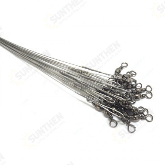 18/23/28CM Waterproof Anti Bite Steel Wire Leader Fishing Line With Pin Ring 1 Set 18/23/28CM Waterproof Anti Bite Steel Wire Leader Fishing Line With Pin Ring 1 Set