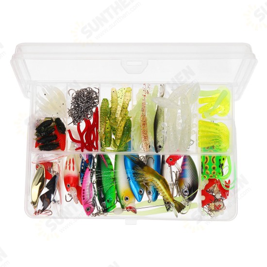 18/56/106/122/164/280 pcs Fishing Lures Set Multifunctional Fishing Accessories Fishing Bait Set