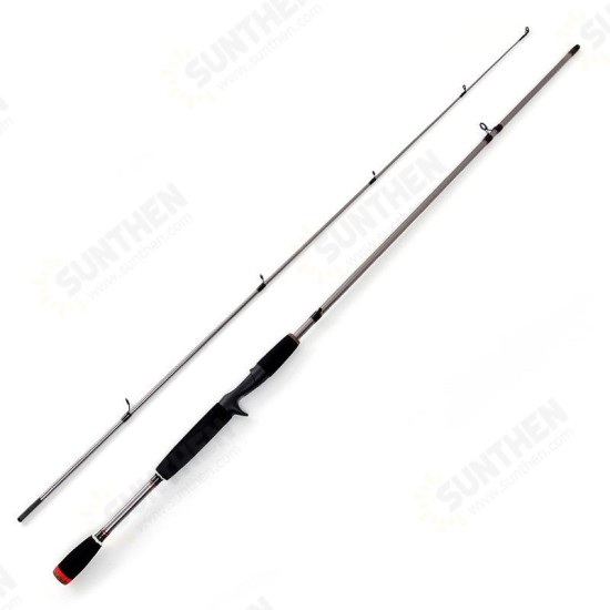 1.8m 2.1M 2 Segments Fishing Rod Glass Steel Spinning Casting Fishing Pole