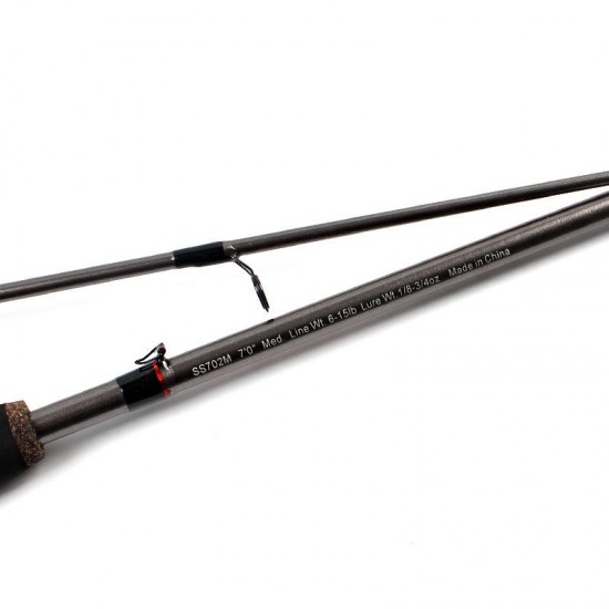 1.8m 2.1M 2 Segments Fishing Rod Glass Steel Spinning Casting Fishing Pole
