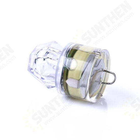 1PC LED Deep Sea Diamond Night Fishing Lamp Underwater Mini Transparent Attracting Light