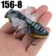 1PSC 7.5cm Artificial Bait Fishing Lure Insect Rotating Wings Swimbait Fishing Hook