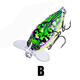 1Pcs 4cm/4g Popper Artificial Insect Sytle Topwater Fishing Lure 8# Treble Hook