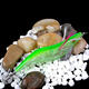 1pc 3.5cm 21g 3D Eyes Luminous Electronic Wood Shrimp Lure Cuttlefish Jigs Fishing Lure