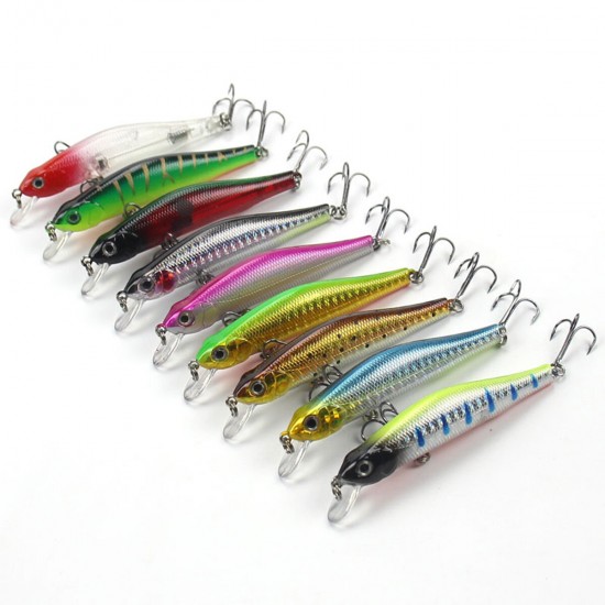 1pc 80mm/3.15inch 8.5g Magnet Minnow Fishing Lure Artificial Hard Bait Hook 3D Eyes Sea Fishing