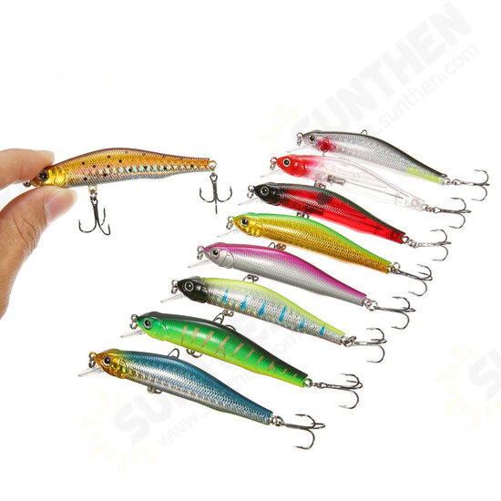 1pc 80mm/3.15inch 8.5g Magnet Minnow Fishing Lure Artificial Hard Bait Hook 3D Eyes Sea Fishing