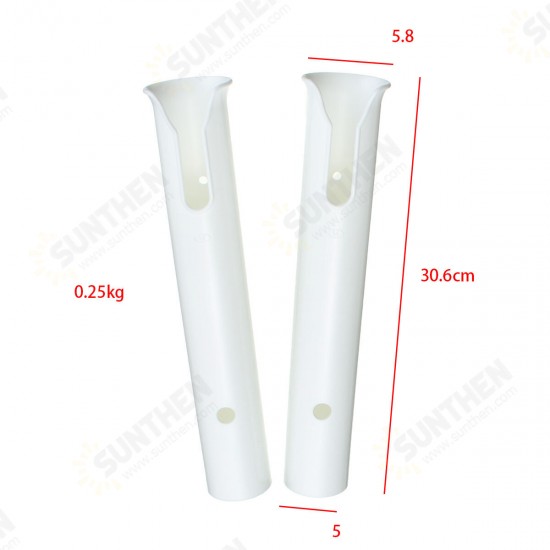 2 Pcs Fishing Rod Holder 2 Tube Link Tackle Fishing Rod Mount Socket Fishing Pole Rack 2 Pcs Fishing Rod Holder 2 Tube Link Tackle Fishing Rod Mount Socket Fishing Pole Rack