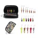 20 Pcs Fishing Lure 1.5-4cm Artificial Bait Portable Camping Fishing Bait Hooks With Storage Bag