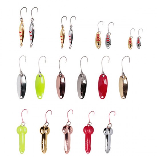 20 Pcs Fishing Lure 1.5-4cm Artificial Bait Portable Camping Fishing Bait Hooks With Storage Bag