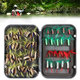 20 Pcs Fishing Lures Portable Metal Fly Hook Used for Trout Freshwater Saltwater Outdoor Fishing Tackle