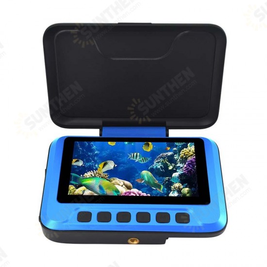 20M Infrared Night Vision Underwater Fishing Finder Portable Waterproof Fishing Camera With 4.3 Inch Screen HD 160-Degree Wide-Angle Camera Yellow LED Light